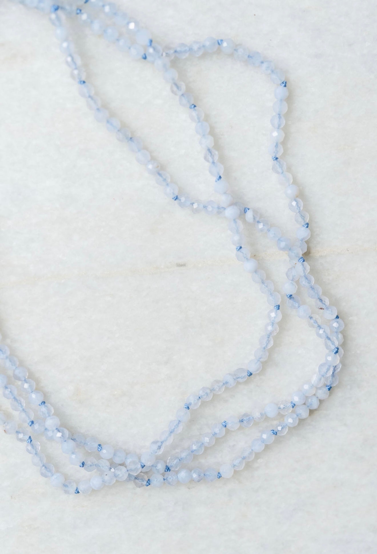 Blue Lace Agate Gem Strand - Benedicta