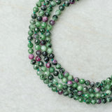 Ruby Zoisite Gem Strand - Benedicta
