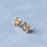 Benedicta Enamel Stud Earrings - Benedicta