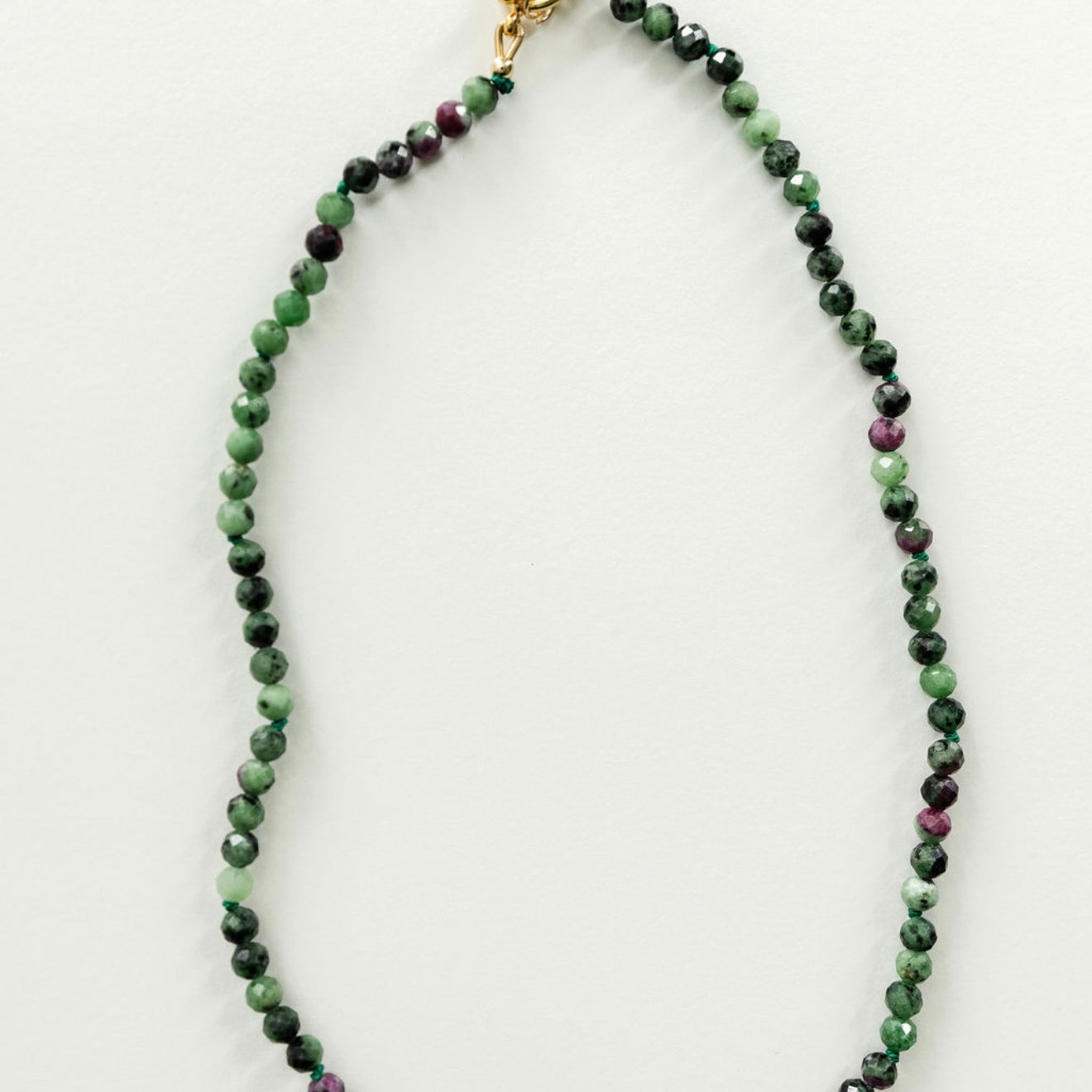 Ruby Zoisite Gem Strand - Benedicta