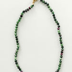 Ruby Zoisite Gem Strand - Benedicta