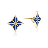 Benedicta Enamel Stud Earrings - Benedicta